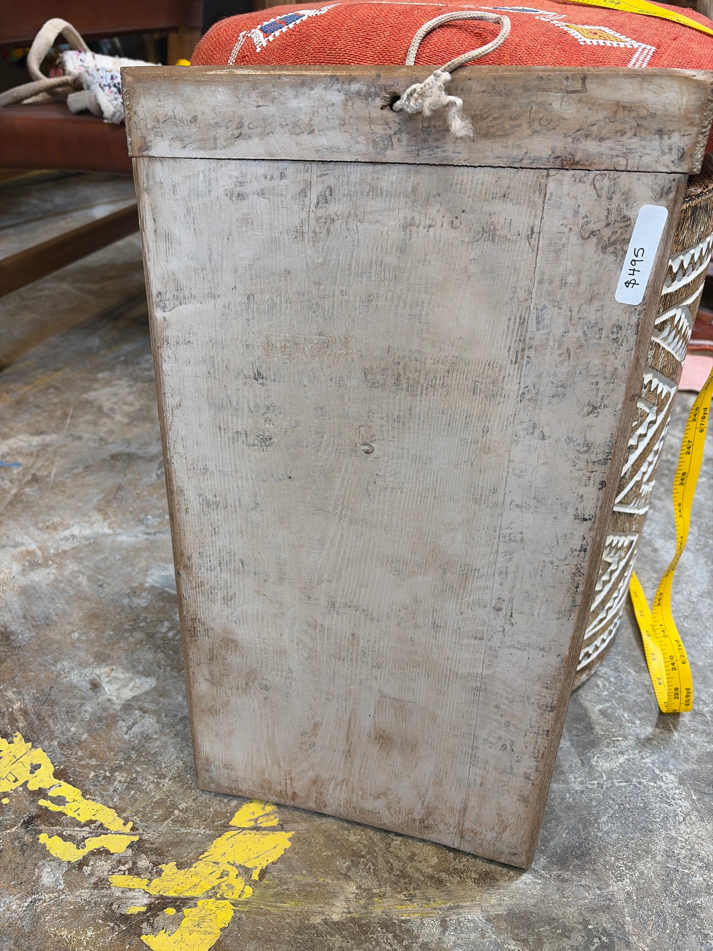 Morocco Medina Antique Wood & Ink Quranic Tablet – Pale Whitewash