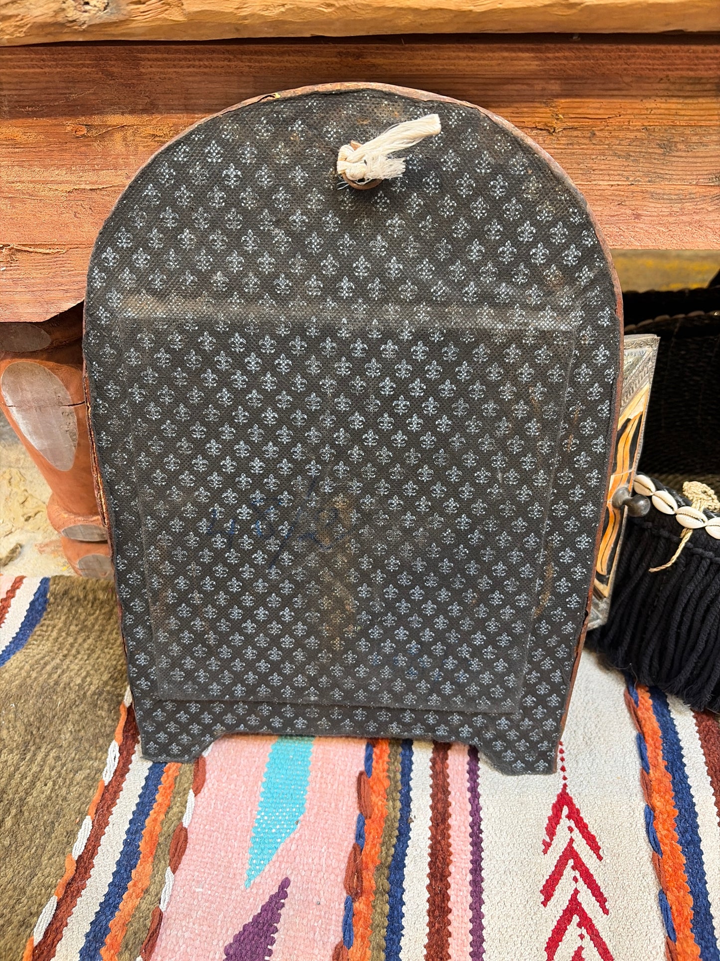 Morocco Medina Henna Bone Inlay Tabernacle Mirror – Saffron Swirl