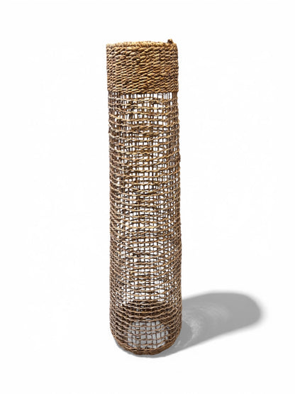 Bali Earthform Raffia Hanging Vase