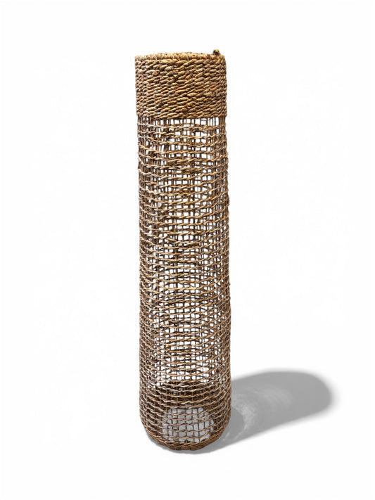 Bali Earthform Raffia Hanging Vase