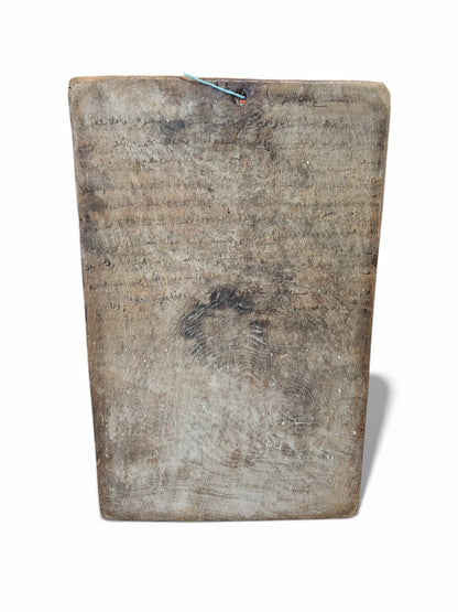 Morocco Medina Antique Wood & Ink Quranic Tablet – Distressed Driftwood