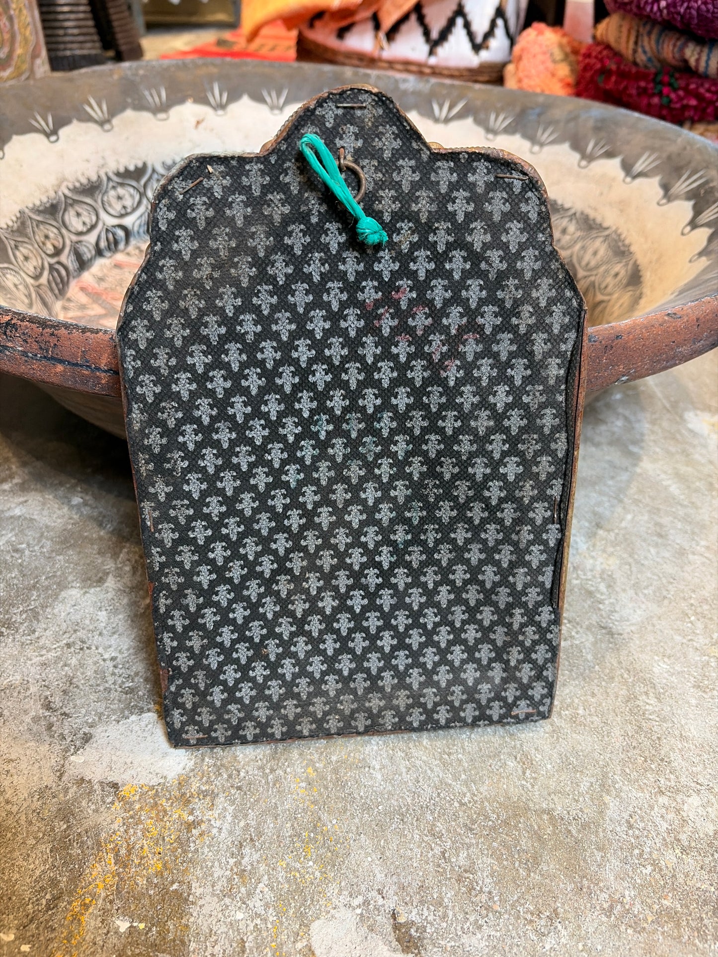 Morocco Medina Bone Inlay & Silver Clad Arched Mirror – Natural & Etched Leaf