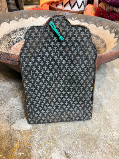 Morocco Medina Bone Inlay & Silver Clad Arched Mirror – Natural & Etched Leaf