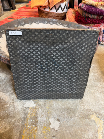 Morocco Medina Bone Inlay & Silver Clad Square Mirror – Natural & Etched Leaf