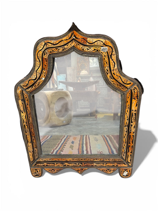 Morocco Medina Henna Bone Inlay Moorish Mirror – Saffron Scrollwork