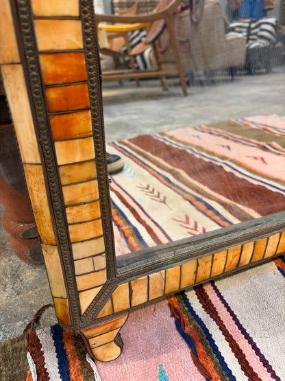 Morocco Medina Henna Bone Inlay Pointed Arch Mirror – Saffron Brick