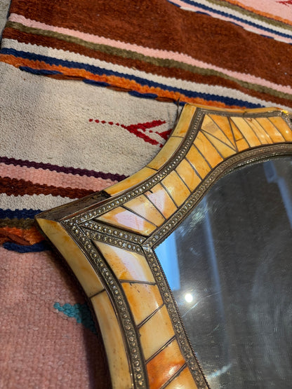 Morocco Medina Henna Bone Inlay Pointed Arch Mirror – Saffron Brick