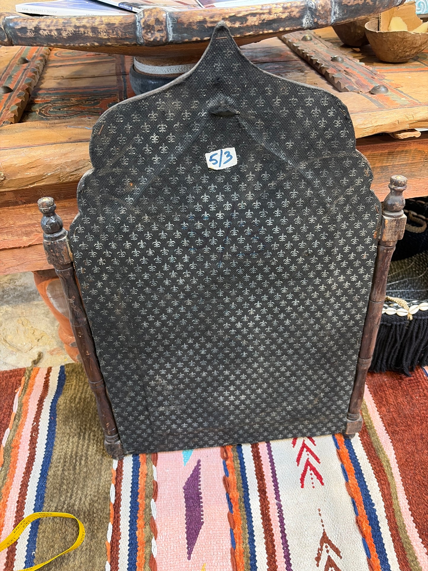 Morocco Medina Silver & Henna Bone Inlay Arched Mirror – Tribal Diamond