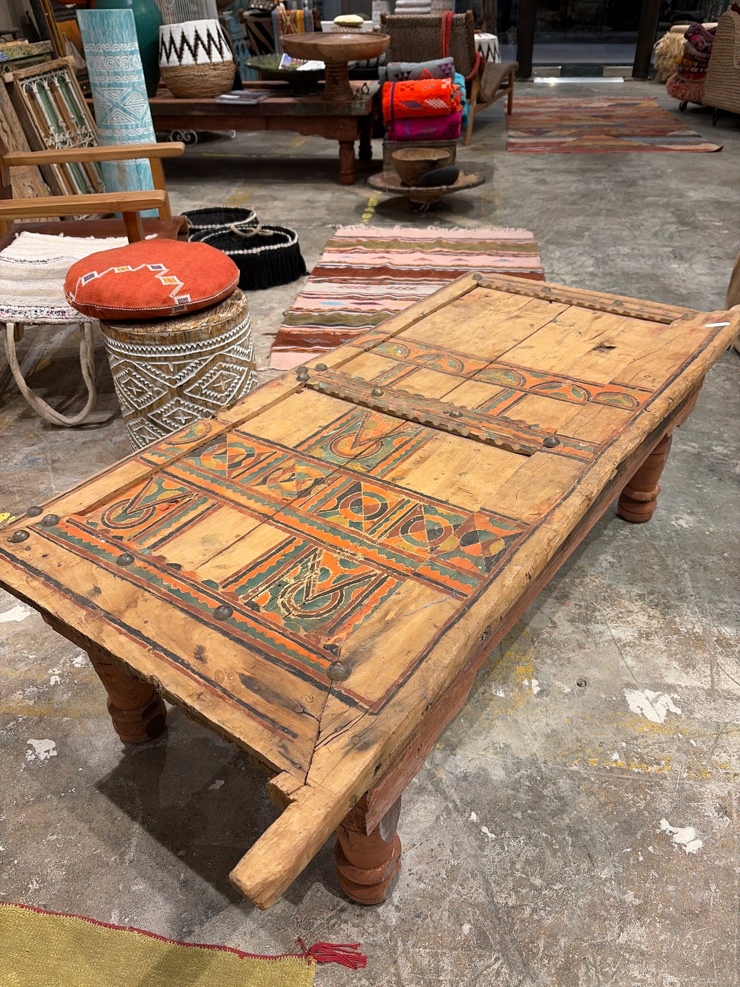 Morocco Medina Zouak Door Coffee Table 57”