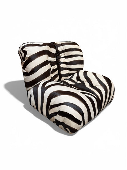 Nomadic Wild Cowhide Modular Hugging Chair – Zebra Print